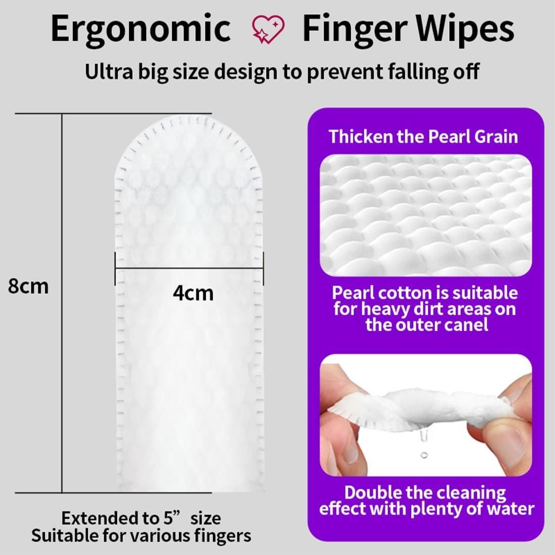 Disposable Dental Finger Wipes For Pets.