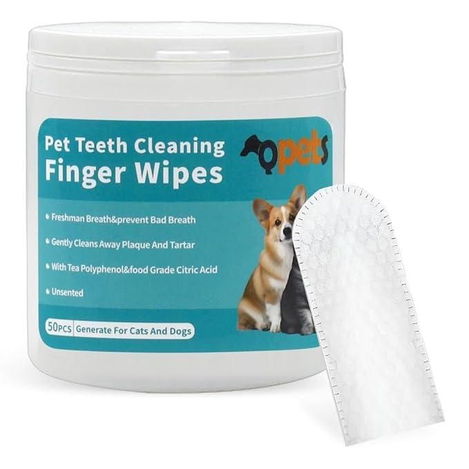 Disposable Dental Finger Wipes For Pets.