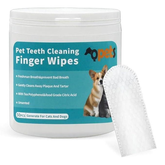 Disposable Dental Finger Wipes For Pets.