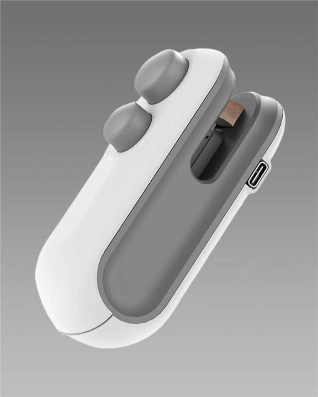Portable Mini Sealing Machine 2 in 1 USB Rechargeable Magnetic Bag Sealer Heat Seal with Cutter.