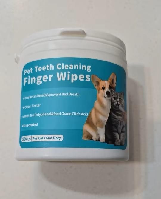 Disposable Dental Finger Wipes For Pets.