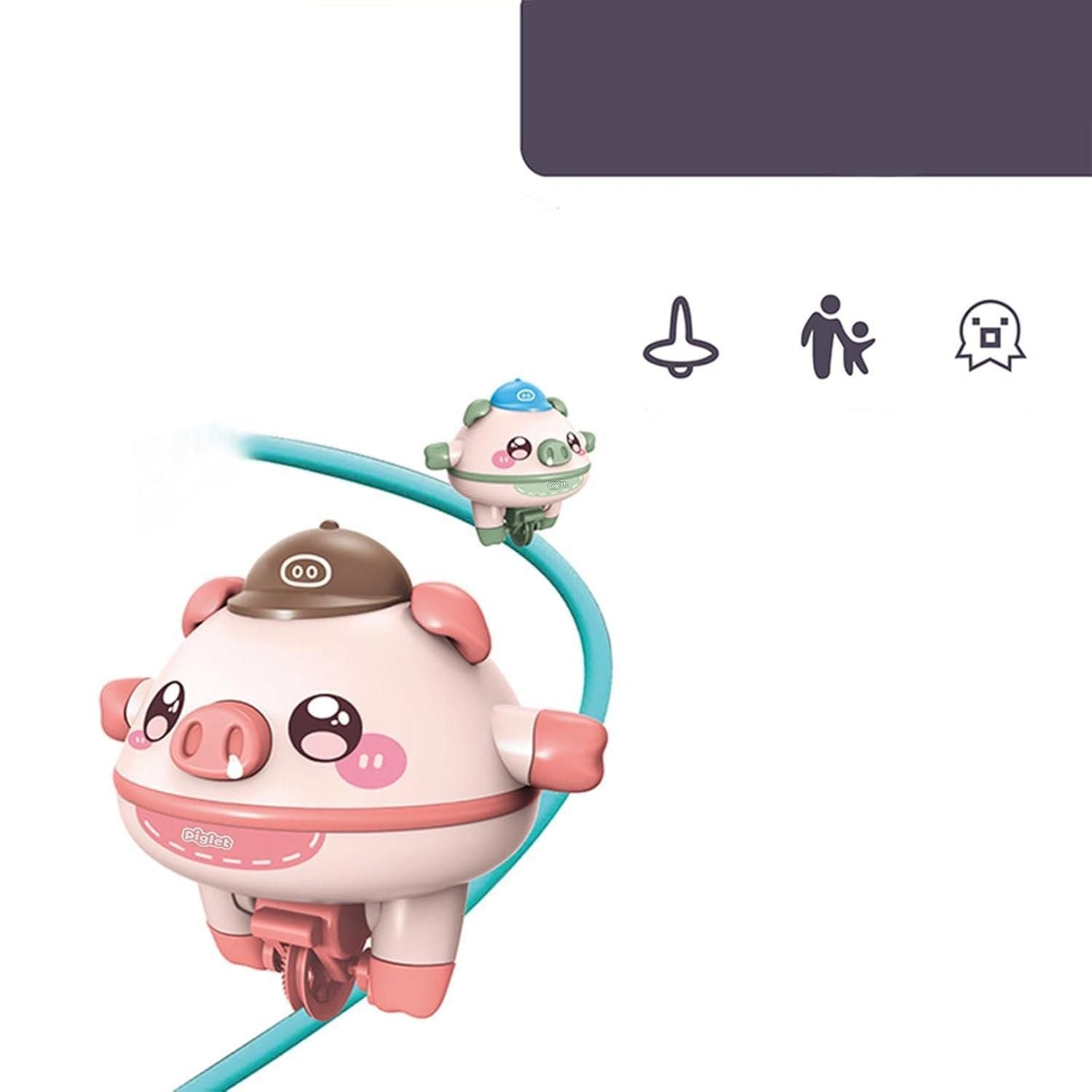 Tightrope Walking Tumbler Pig Walking Tightrope for Children.