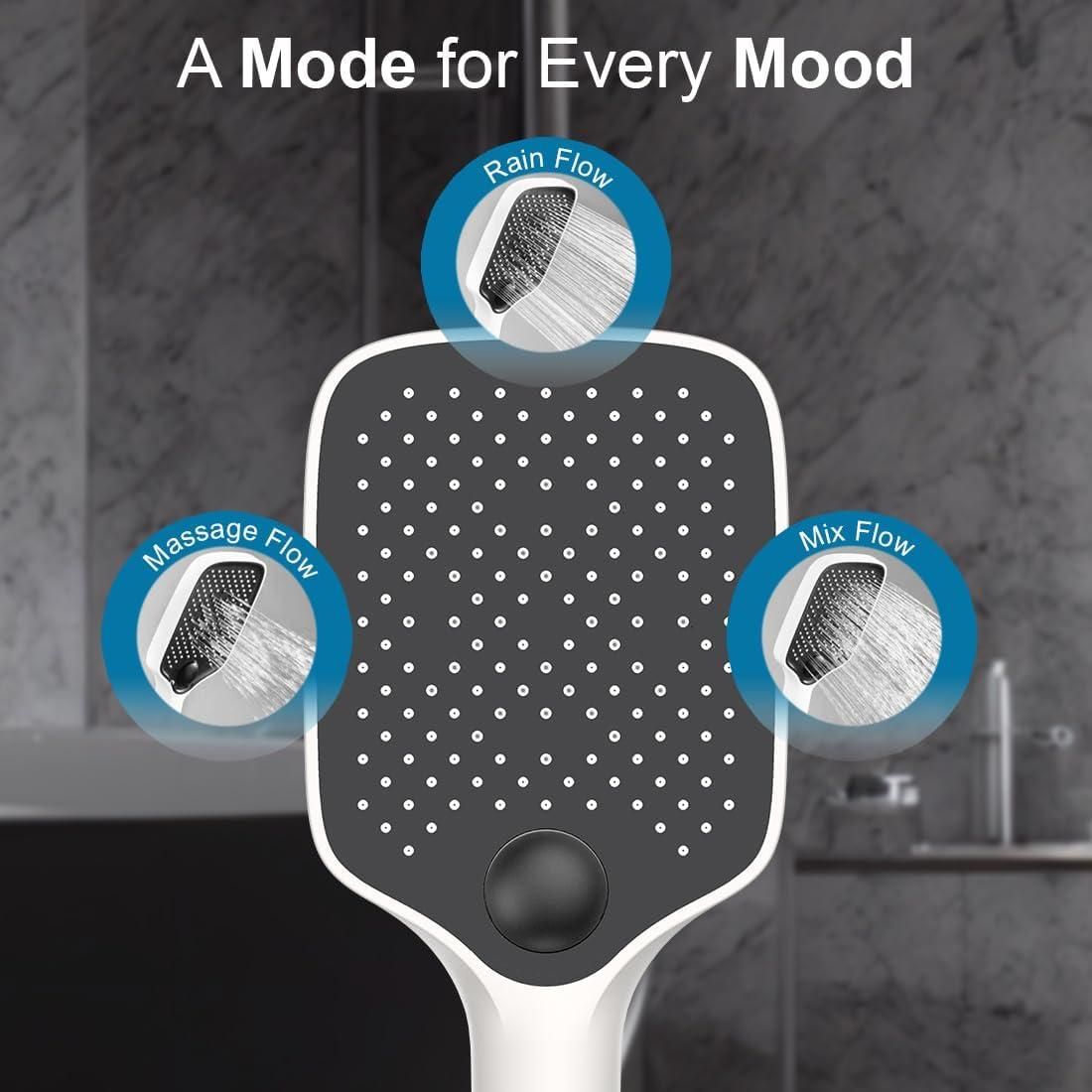 Square Hand Shower for Bathroom Without Hose Pipe.