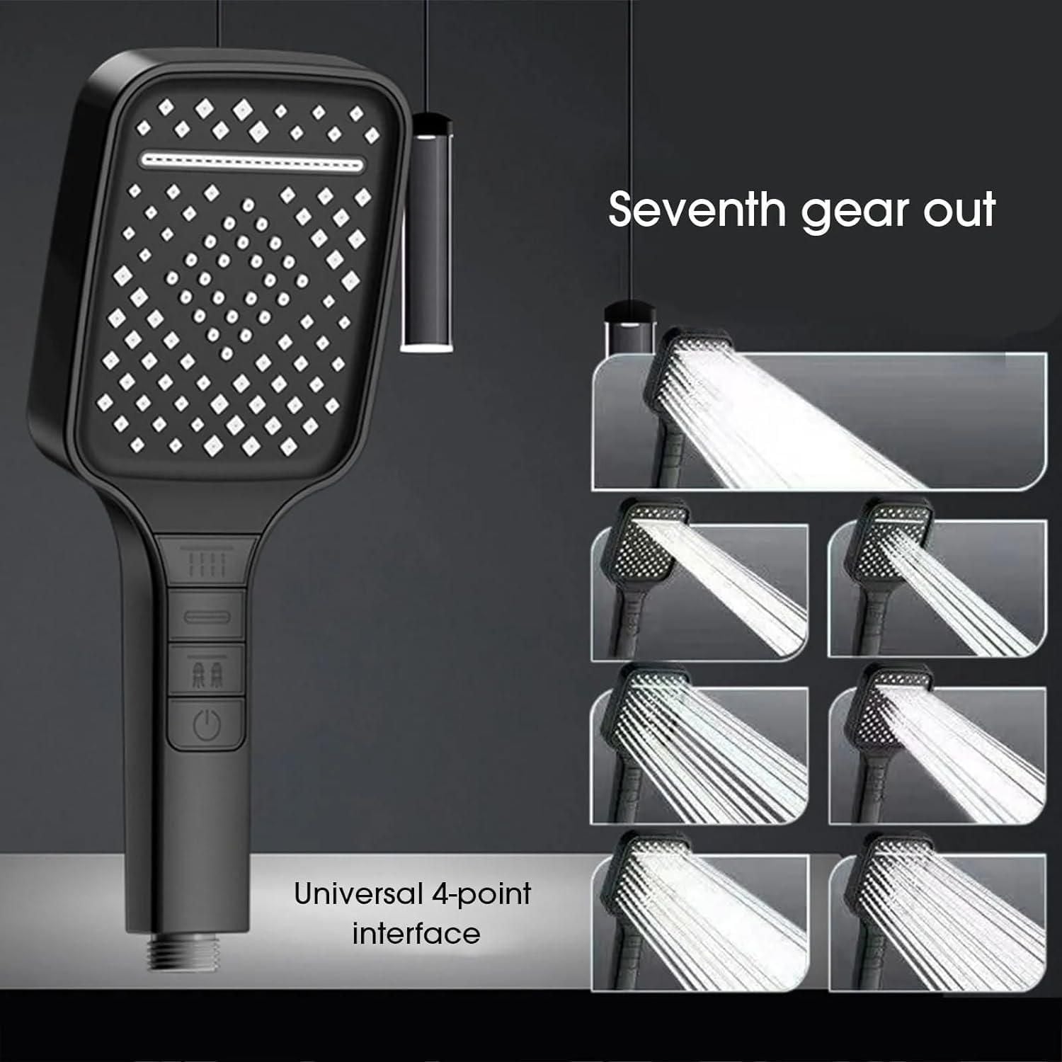 Square Hand Shower for Bathroom Without Hose Pipe.