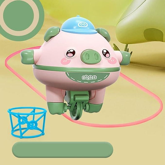 Tightrope Walking Tumbler Pig Walking Tightrope for Children.