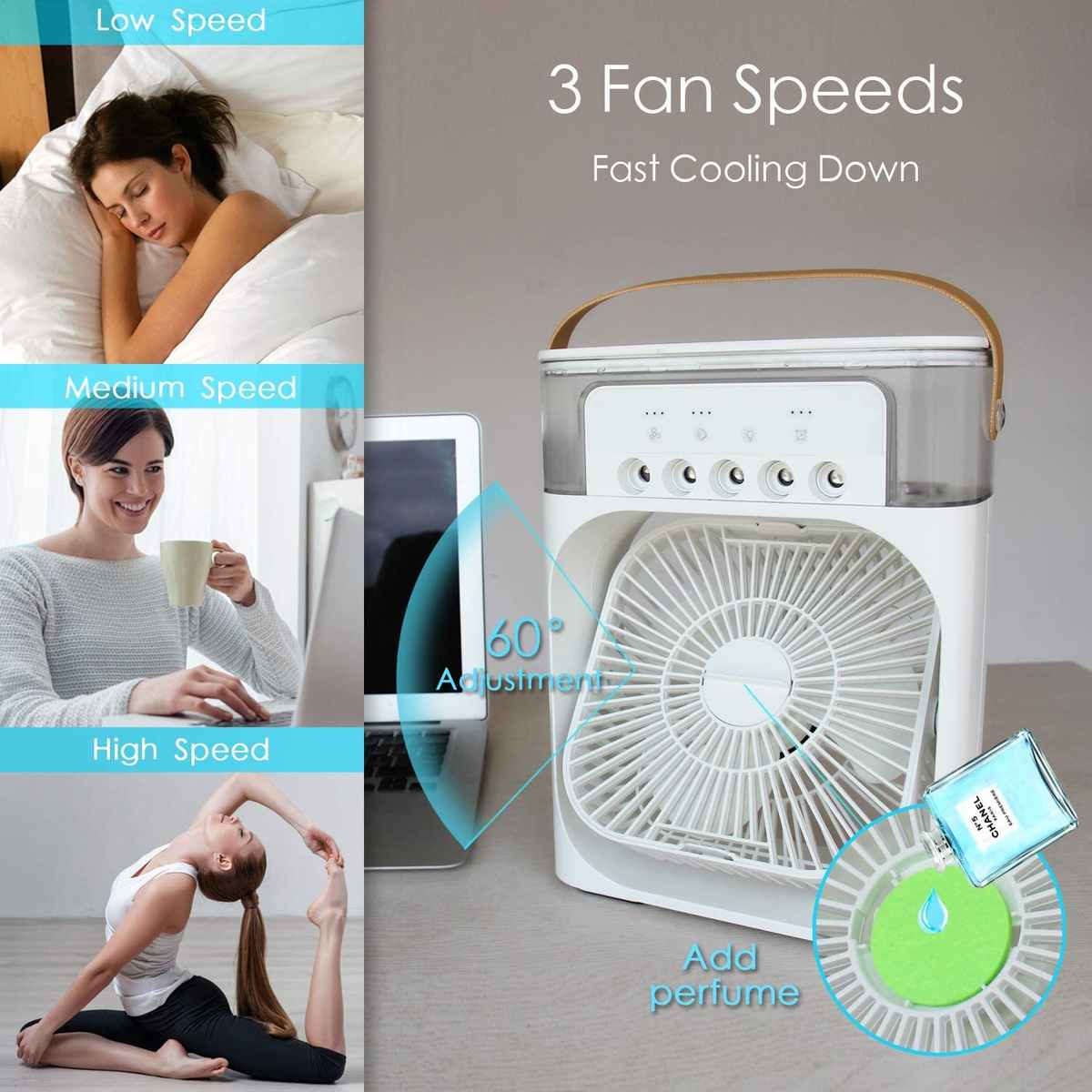 IceBox Lite™: Discover mini Air Cooler with USB charging..